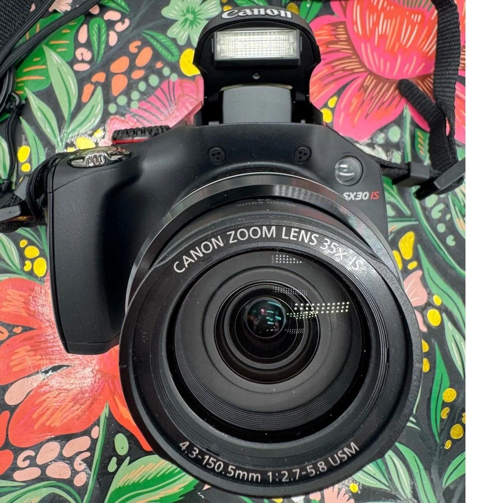 Canon PowerShot SX30 IS 14.1MP Digital Camera 35x Optical Zoom Black Bundle